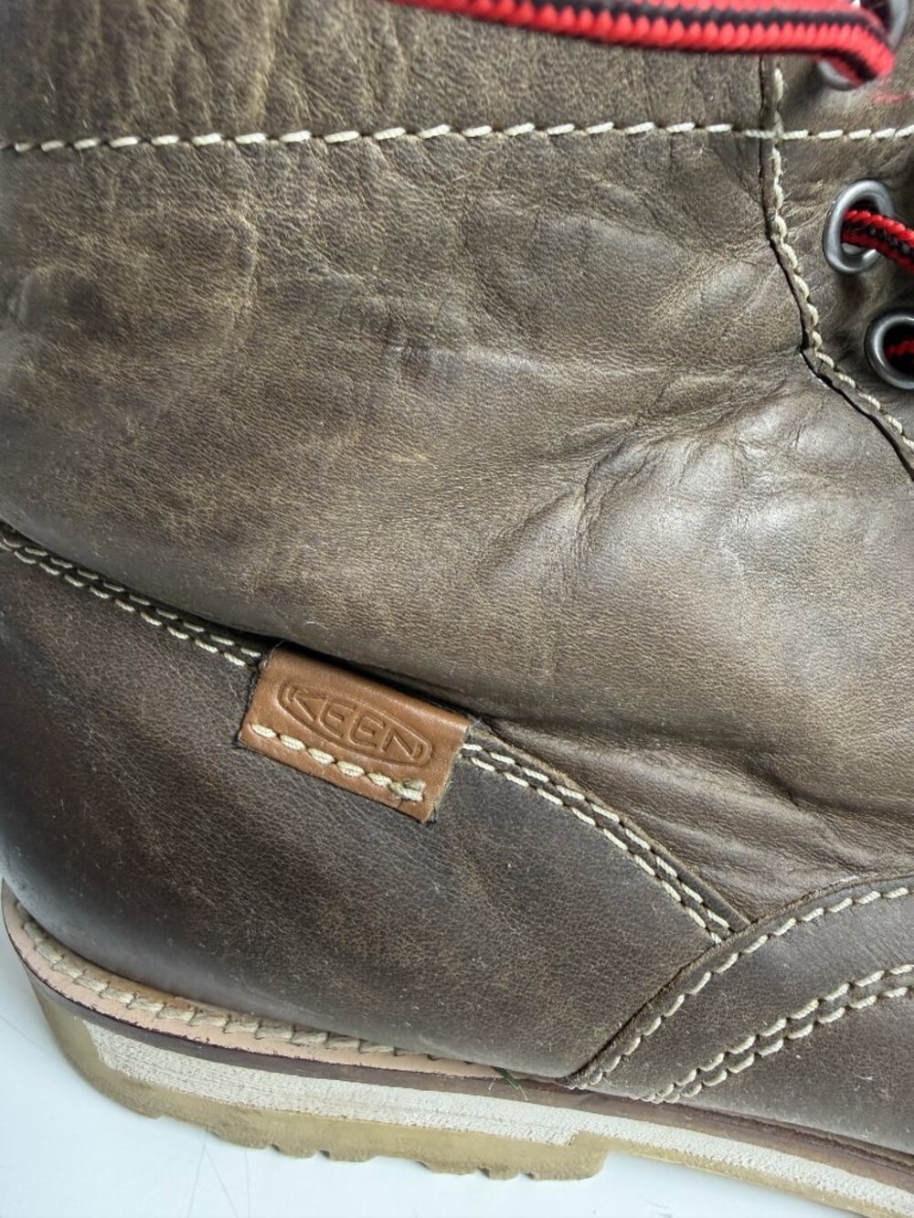 Keen The 59 Moto Brown Oiled Leather Lace Up Rounded Toe Boots Mens 13M - Picture 4 of 9